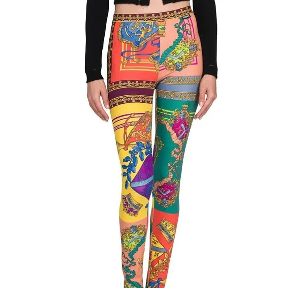 Versace | Pants & Jumpsuits | Versace Royalty Print Stretch